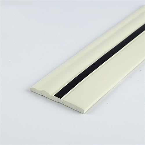 Flexible Fußleisten-Formteile, 16,4 Fuß Vinyl-Wandsockelleisten-Formteile, Zoll, selbstklebendes Gummi-Abzieh- und Aufklebedesign, Formteile(White black) von QWFVHJ