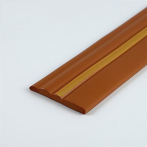 Flexible Fußleisten-Formteile, abziehbare und aufklebbare Fußleisten, selbstklebende Stuhlschiene, 4 Zoll (B) x 16 Fuß (L) Wand-Fußleisten-Formteile for Hohlkehlen(Brown 2) von QWFVHJ