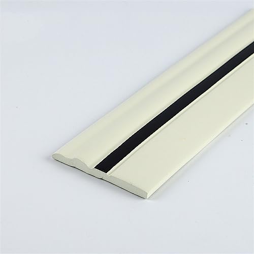 Flexible Fußleisten-Formteile, flexible Fußleisten-Zierleiste, 4 Zoll x 16 Fuß, selbstklebende Vinyl-Wandsockelleiste, Gummi-Abzieh- und Aufklebedesign(White 4) von QWFVHJ
