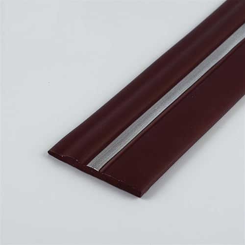 Flexible Fußleisten-Formteile, flexible for die Wand, 4/5 Zoll (B) x 16,4/32,8 Fuß (L), selbstklebendes Vinyl, Gummi-Abzieh- und Klebedesign(Wine Red Silver,4inx16.4ft) von QWFVHJ