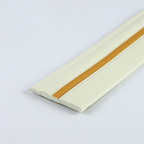 Flexible Fußleisten-Formteile, flexible for die Wand, abziehbare und aufklebbare Gummibasis, 4 Zoll × 16 Fuß Dichtungsmasse Streifen for den Boden(White 2) von QWFVHJ