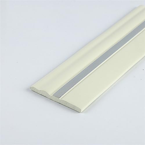 Flexible Fußleisten-Formteile, flexible for die Wand, abziehbare und aufklebbare Gummibasis, 4 Zoll × 16 Fuß Dichtungsmasse Streifen for den Boden(White 3) von QWFVHJ