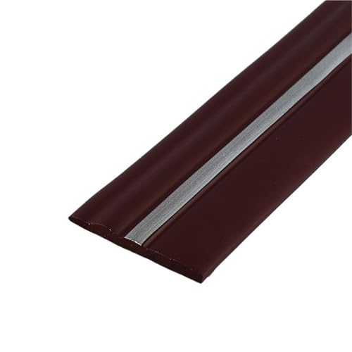 Flexible Fußleisten-Zierleiste, 6 Meter, for Wandsockel, 10,2 cm, selbstklebendes Gummi-Design for Abziehen und Aufkleben, Zierleiste (grau, 12 Meter)(Wine Red Silver) von QWFVHJ