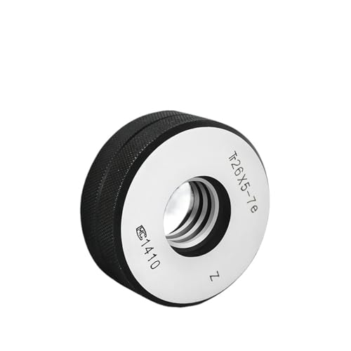 Gewinde-Ringlehre, 1 Satz (1 x OK + NOGO) TR 7e, nicht standardmäßig, u/s Trapez TR6 8 9 10 11 12 14 15 16 18 19 20-Tr30, Messwerkzeug(Tr24x5 7e T Z,1SET-RIGHT HAND) von QWFVHJ
