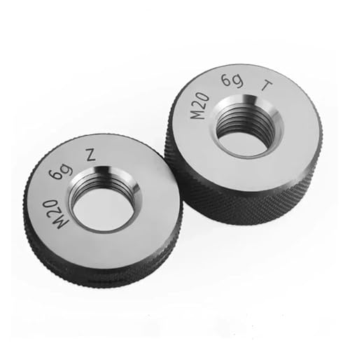Gewinde-Ringlehre, metrisch, 6 g, M1-M32-M42, GO/NO GO, Präzisions-Innenschraubenlehre, fein, Steigungsprüfwerkzeug(M30X3.5) von QWFVHJ