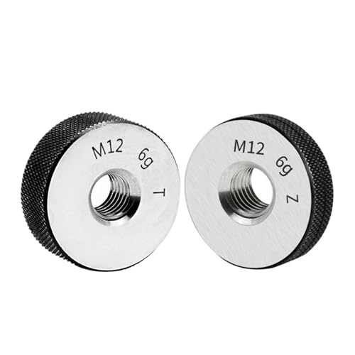 Gewindelehrring, 1 Satz (1 * Gut + Schlecht), 6 g, nicht standardmäßiges metrisches Präzisionsmesswerkzeug mit feiner Verzahnung, M16M17M18M19M20M21M21.5, rechte Hand(M20.5x0.5 T Z) von QWFVHJ