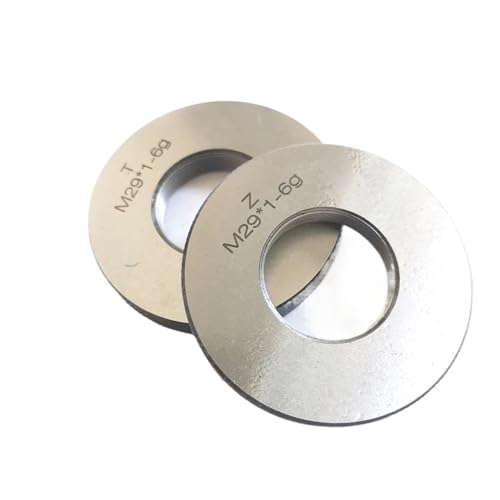 Gewindelehrring, 6 g M25 M26 M27 M28 M29 M30 Schraubensätze TZ go nogo feine Gewindelehren-Set m25x1 m27x1,5 m28x0,75 m30x1(Pitch 0.75mm 6g 1set,M25) von QWFVHJ