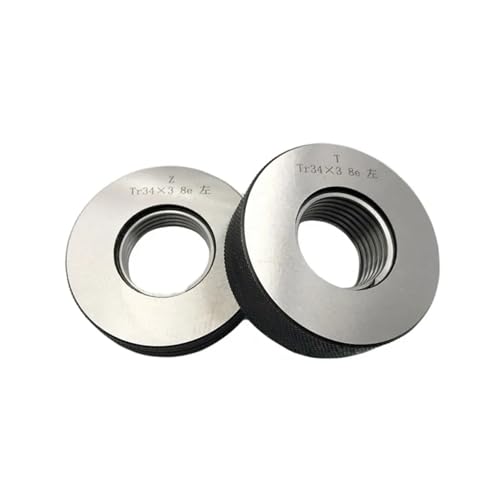 Gewindelehrring, Trapez Tr32x3 Tr34 Tr36 Tr38 Tr40 Tr42 Tr44 Tr46 Tr48 Tr50 Tr52 Spline Schraube O Lehren GO NOGO(Tr42x3,7e precision) von QWFVHJ