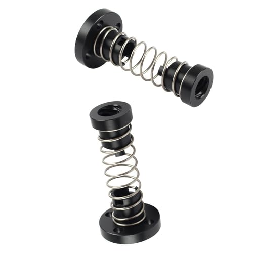 Gewindespiel, 2 Stück mm 4 8 Bleibeseitigungsspaltmutter Durchmesser Stange Kunststoffschraube T8 Anti-Federbelastetes Trapez(8mm lead) von QWFVHJ