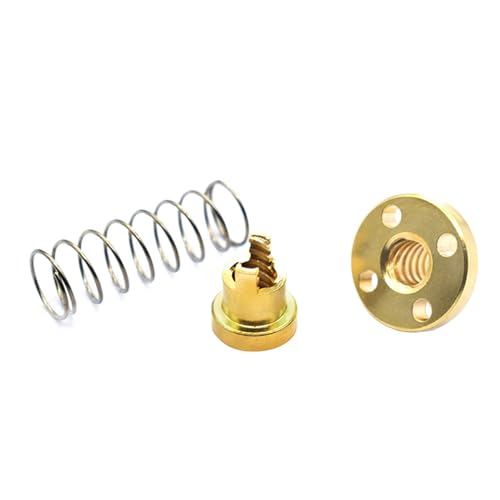 Gewindespiel, 2 mm 4 8 Blei T8 Schraube Anti-Federbelastete Mutter TR8x2 TR8x4 TR8x8 Eliminierungslücke Messing trapezförmig(Pitch 2mm Lead 4mm) von QWFVHJ