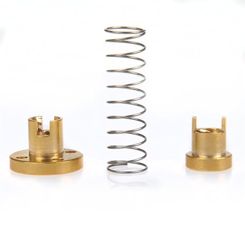 Gewindespiel, 8 mm Stange Anti-Mutter TR8x2 TR8x8 T8 Schraube Federbelastet Rückwärtsspiel Beseitigung Spalt trapezförmig(Pitch 2mm Lead 8mm) von QWFVHJ