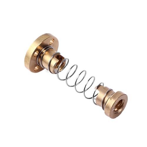 Gewindespiel, Messingfederbelastete Anti-Mutter T8-Leitspindel 8 mm Eliminierungslücke Tr8x2 Tr8x4 Tr8x8 Geräuschloses Trapez(Lead 8mm) von QWFVHJ