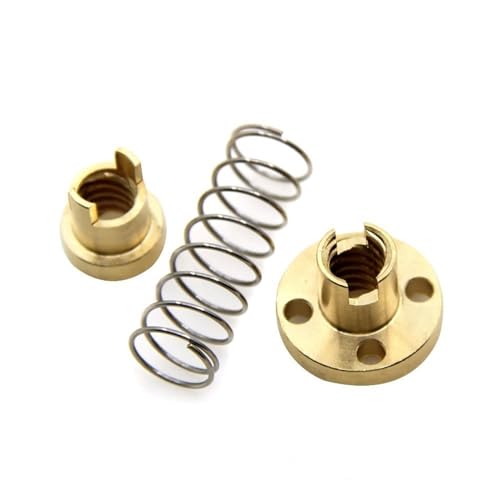 Gewindespiel, T8-Leitspindel Anti-Mutter 8 mm Durchmesser Stange 2 Steigung Trapezgewinde Eliminationslücke Trapez Gewindespiel, T8-Leitspindel Anti-Mutter 8 mm Durchmesser Stange 2 Steigung Trapezgewinde Eliminationslücke Trapez von QWFVHJ