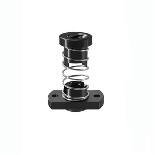 Gewindespiel ， 1 Stück T8 Anti-Mutter 8 mm Durchmesser Stange Messingschraube Federbelastete Eliminierungslücke XYZ-Achsenführung trapezförmig(POM Lead 8mm) von QWFVHJ