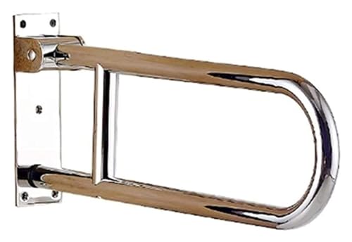 Haltegriffe for Badezimmer, Badewannenstangen, Toilettenhandlauf aus Edelstahl, U-förmig, barrierefrei, for Behinderte und ältere Menschen von QWFVHJ