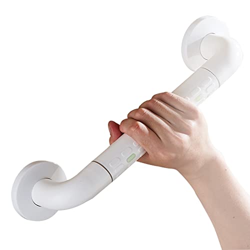 Haltegriffe for das Badezimmer, Stange, rutschfester Duschgriff, Handlauf for die Wandmontage der Badewanne, Toilette aus Edelstahl for ältere Menschen(White,38Cm/15In) von QWFVHJ