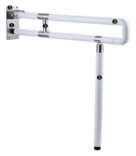 Haltegriffe for das Badezimmer, Toilettenstange, an der Wand montierte Stützstange, for Badewanne, Stange aus gebürstetem Edelstahl/Toilette mit einstellbarer Höhe for Sicherheit/faltbare Barri(75Cm) Haltegriffe for das Badezimmer, Toilettenstange, an der Wand montierte Stützstange, for Badewanne, Stange aus gebürstetem Edelstahl/Toilette mit einstellbarer Höhe for Sicherheit/faltbare Barri(75Cm) von QWFVHJ