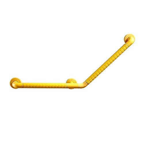 Haltegriffe fürs Badezimmer, Duschgriffe, gebogene Handlaufstange, Edelstahlschiene, Badewannen-Duschrutsch-Handlauf, Hilfshandlauf for ältere Menschen, Behinderte, Schwangere(Yellow,40Cm) von QWFVHJ