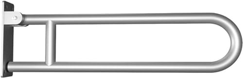 Haltegriffe fürs Badezimmer, faltbare Stange, faltbarer Haltegriff aus Edelstahl for Senioren, Aufstehhilfe, Badewannengriffe, Sicherheitsstangen Aluminiumlegierung(Silver,1PCS) von QWFVHJ