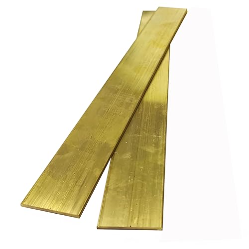 Messingbleche, Metallblechplatten, H59, Platten 250 mm Länge, 10/15/20/25/30/40 Breite, 3/4/5/8/10 Dicke(3 * 30 * 250mm) von QWFVHJ