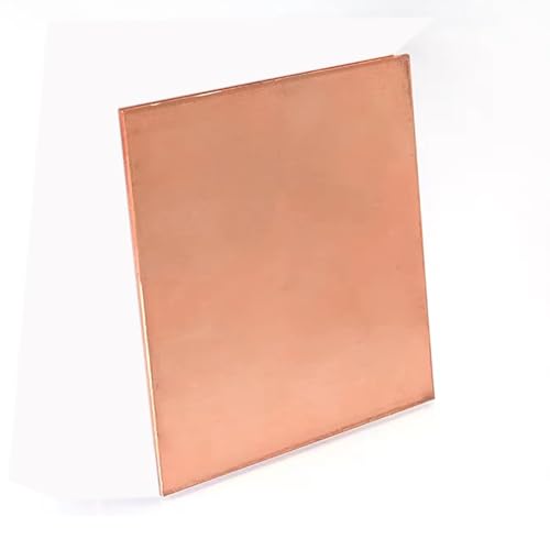 Messingbleche, Metallblechplatten, T2, violette Platten, 200/300/400 mm Länge, 200 Breite, 1/1..2/1,3/1,5/1,7/2 Dicke, Platte(1.1 * 200 * 200mm) von QWFVHJ
