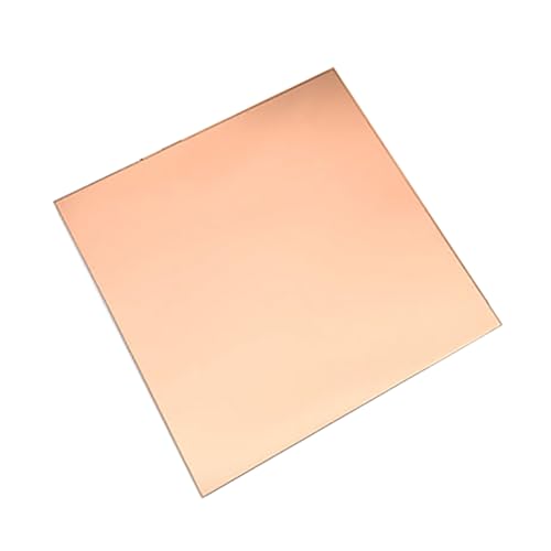 Messingbleche, Metallblechplatten, T2, violette Platten, 50/100/150/200/300/500 mm Länge, Breite, 0,5/0,6/0,8/1 Dicke(1 * 100 * 100mm) von QWFVHJ