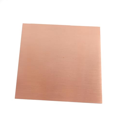 Messingbleche, Metallblechplatten, T2 Lila, Platte, Platten, 50/100/150/200/300/500 mm Länge, Breite, 0,3/0,5/0,6/0,8 Dicke(0.6 * 100 * 200mm) von QWFVHJ