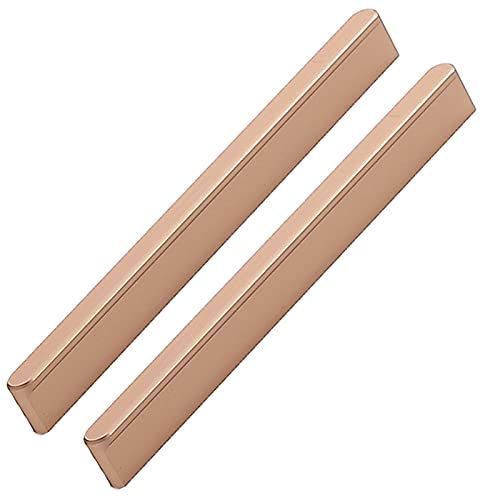 Möbelbeschläge Türgriffe, Küchenschrankgriff 2 Stück Kleiderschrankgriffe Schrankgriffe Aluminiumgriffe Möbelschubladenknöpfe Hebel for Küchenkommoden, mit Schrauben/Schwarz/1000Mm(Rose D,600Mm) von QWFVHJ