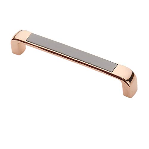 Möbelbeschläge Türgriffe ， Möbelgriff Bogengriffe Stange Massivzinkige Schublade for Küchenschrank mit Schrauben/D/Einzelloch(D,Hole Center 128Mm) von QWFVHJ