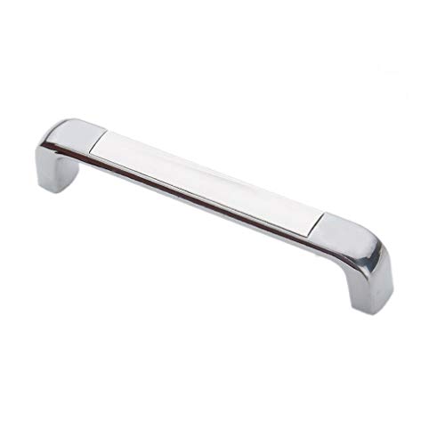Möbelbeschläge Türgriffe ， Möbelgriff Bogengriffe Stange Massivzinkige Schublade for Küchenschrank mit Schrauben/D/Einzelloch(Sier,Hole Center 128Mm) von QWFVHJ