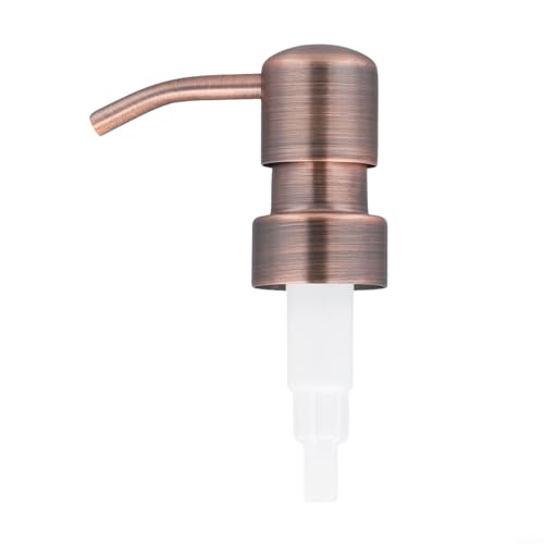 Pumpenkopf, Ersatzseife aus Edelstahl, Ersatzkopf for Lotionspender, Köpfe mit Gewinderohren for Küche und Badezimmer(Black Red Ancient) von QWFVHJ