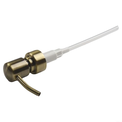 Pumpenkopf, Lotionkopfspender aus Edelstahl mit 28/400-Gewinde, langlebiger Metallseifenersatz for Flaschen und Gläser, sanfte Druckwirkung von QWFVHJ