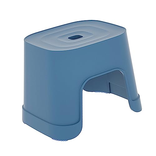 QWFVHJ Caravan-Stufen, Fußhocker aus Kunststoff, 1 Stück, Rutschfester Kleiner Hocker aus Kunststoff for Erwachsene for Badezimmer, Küche, Wohnheim(Blue) von QWFVHJ