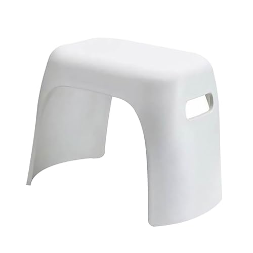 QWFVHJ Caravan-Stufen, Fußhocker aus Kunststoff, einfaches Design, Rutschfester Fußhocker for Zuhause, weißer Kunststoff, sicher von QWFVHJ