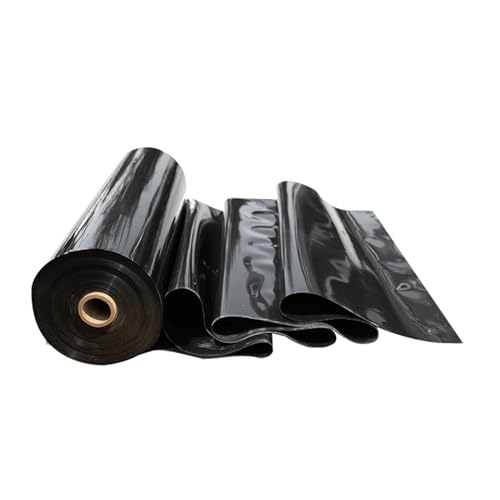 QWFVHJ Pool-Pads für oberirdische Pools, HDPE-Teichfolie, 0,2 mm, flexible Abdeckung, Fischteiche, Gartenpools, Wasserspiele und Springbrunnen (6 x 9 m) von QWFVHJ