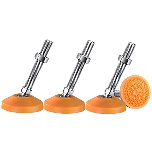 QWFVHJ Verstellbare Füße for Möbel, Tischbeinverlängerungen, 4-teilige Schraubenlänge, robuste Nivellierfüße aus Kohlenstoffstahl for Möbelschränke, Werkbänke, Regale(D60xM16x100) von QWFVHJ