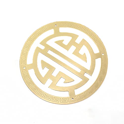 QWFVHJ Vintage Metall Eckschützer,Eckfiligran,4Stk Eisen Kantenabdeckung Holzbox Kupfer Dekostück Möbel Hi Word Patch Schmuckbox Kupfer Verkleidet(Brass) von QWFVHJ
