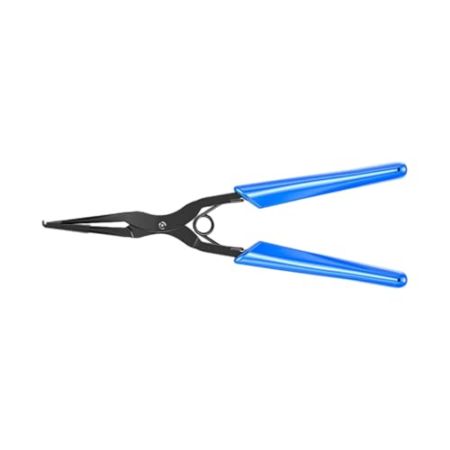 Spitzzange, hochpräzises Werkzeug for Entfernen optischer Fasern mit langer Nase und rutschfestem Griff for eine effiziente Wartung der Steckverbinder, rutschfeste, ergonomische Klemme(Blue) von QWFVHJ