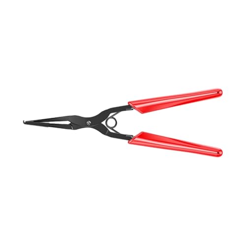 Spitzzange, hochpräzises Werkzeug for Entfernen optischer Fasern mit langer Nase und rutschfestem Griff for eine effiziente Wartung der Steckverbinder, rutschfeste, ergonomische Klemme(Red) von QWFVHJ