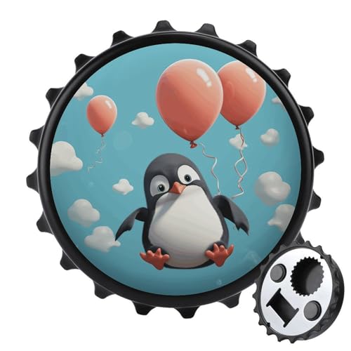 Mehrzweck-Flaschenöffner, niedlicher Pinguin mit Ballon-Druck, Kühlschrank-Magnet-Flaschenöffner, klassischer Flaschenöffner Mehrzweck-Flaschenöffner, niedlicher Pinguin mit Ballon-Druck, Kühlschrank-Magnet-Flaschenöffner, klassischer Flaschenöffner von QWHJK