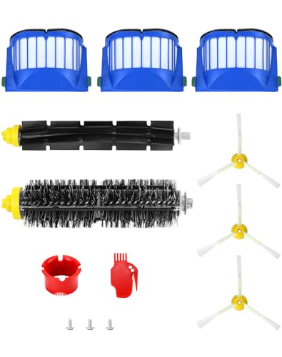 QWORK® 10-teiliges Set Kehrroboter Ersatzteile Kompatibel mit iRobot Roomba 600 Serie von QWORK