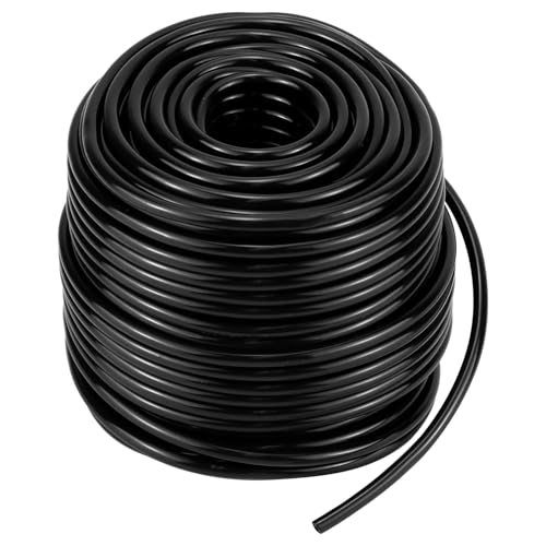 QWORK® 50m Garten Bewässerungsschlauch, 4/7mm Flexibler Tröpfchenbewässerung Schlauch PVC Wasser Schlauch für Landwirtschaft Garten Bewässerungssystem von QWORK