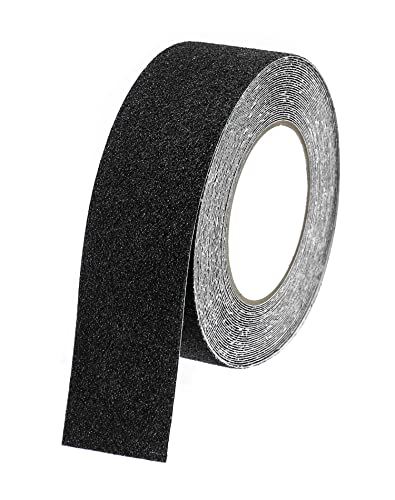 QWORK® Antirutsch Klebeband - 10m x 5cm - Selbstklebend Wasserfest Anti Rutsch Streifen für Treppen Leiter Bodenbelag Innen- und Außenbereich von QWORK