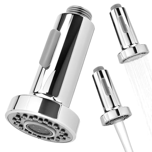 QWORK® Ersatzbrause für Küchenarmatur, Universelle Ausziehbar Wasserhahn Brause mit 2 Modi von QWORK