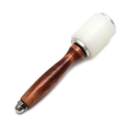 QWORK® Leder Werkzeug Nylon Hammer , 215 cm Nylon Schnitzen Hammer , für Rinds Leder Nähen , Leder Bearbeitung , Stanzen von QWORK
