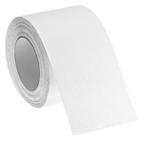 QWORK® Transparent Antirutsch Klebeband 10cm x 10m, Sicherer Halt Klebeband, Wasserdicht & Selbstklebend von QWORK