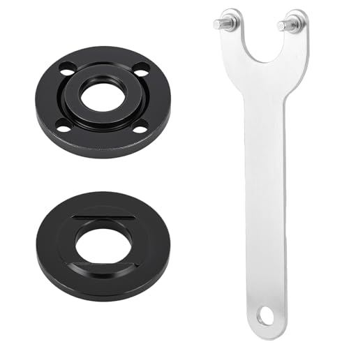 QWORK® Winkelschleifer Flanschmuttern- und Flanschschlüssel-Set for Universeller 125 mm Winkelschleifer von QWORK