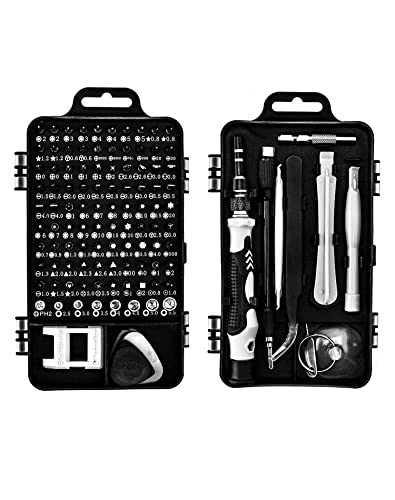 QWORK® 115 in 1 Präzisions-Schraubendreher Set Feinmechaniker Reparatur Werkzeug Set für Smartphone, Tablet, Konsole, Laptop, Uhren, Kamera, Brillen, Elektronische DIY-Modelle QWORK® 115 in 1 Präzisions-Schraubendreher Set Feinmechaniker Reparatur Werkzeug Set für Smartphone, Tablet, Konsole, Laptop, Uhren, Kamera, Brillen, Elektronische DIY-Modelle von QWORK