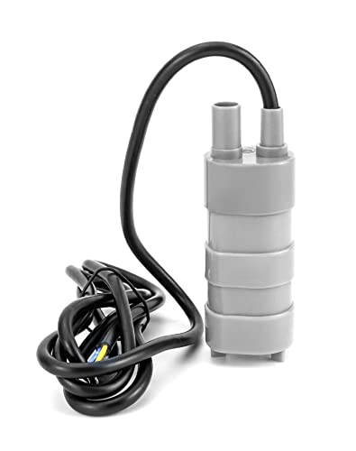 QWORK 12V Tauchwasserpumpe 840L/H 5 Maximale Wasserhöhe Mikromotor Wasserpumpe für Wohnmobil Teich Aquarium Brunnen von QWORK