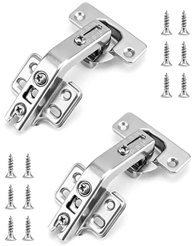 QWORK 2 Stück 135° klappbare Türscharniere, Eckscharniere für Küchenschränke, für faltbare Eckschrankkombination von QWORK